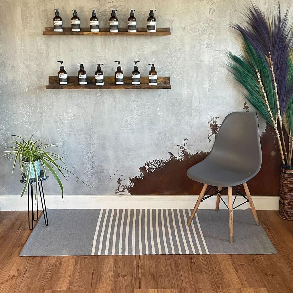 Matta Boho Grå Bomull 70x170 cm