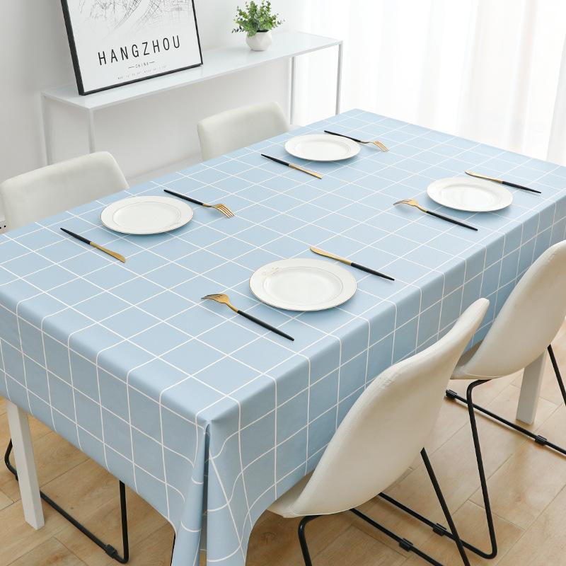 Pvc Tablecloth Waterproof And Oil-Proof Leave-In Desk Wind Student Rectangular Dining Table Tablecloth Coffee Table Mat