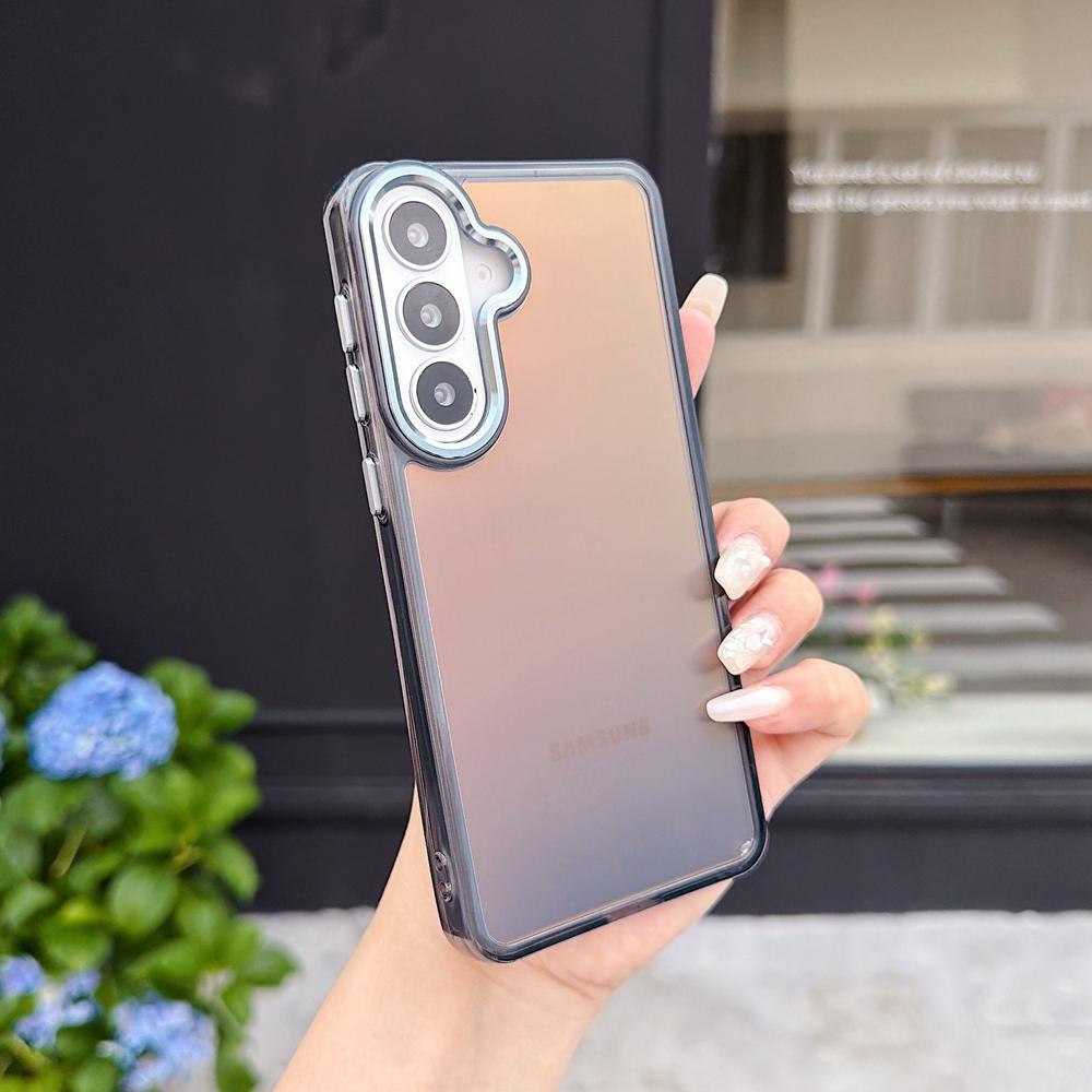 KEYSION Laser Gradient Colorful Phone Case for Samsung Galaxy S24 S25 S26 Ultra 5G S26+ S25 FE TPU+PC Shockproof Back Cover