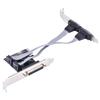 PCIE to 2 DB9 RS232 Serial Ports   1 DB25 Parallel LPT Port Adapter Card for Desktops