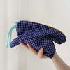 Hot Sale Women Plaid Makeup Bag Large Capacity Cotton Zipper Pouch Purse Travel Makeup Bag Portable Simple Pouch Cosmetic Bag