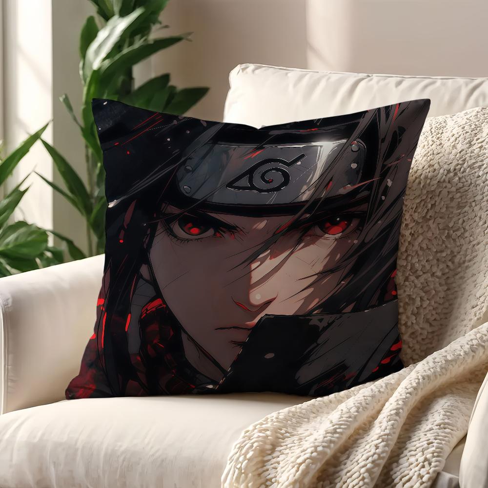 IItachi UUchiha Anime NNaruto Cushion Cover For Pillow Printing Sofa Decoration Home Car Room Coffee Office Nordic Simplicity