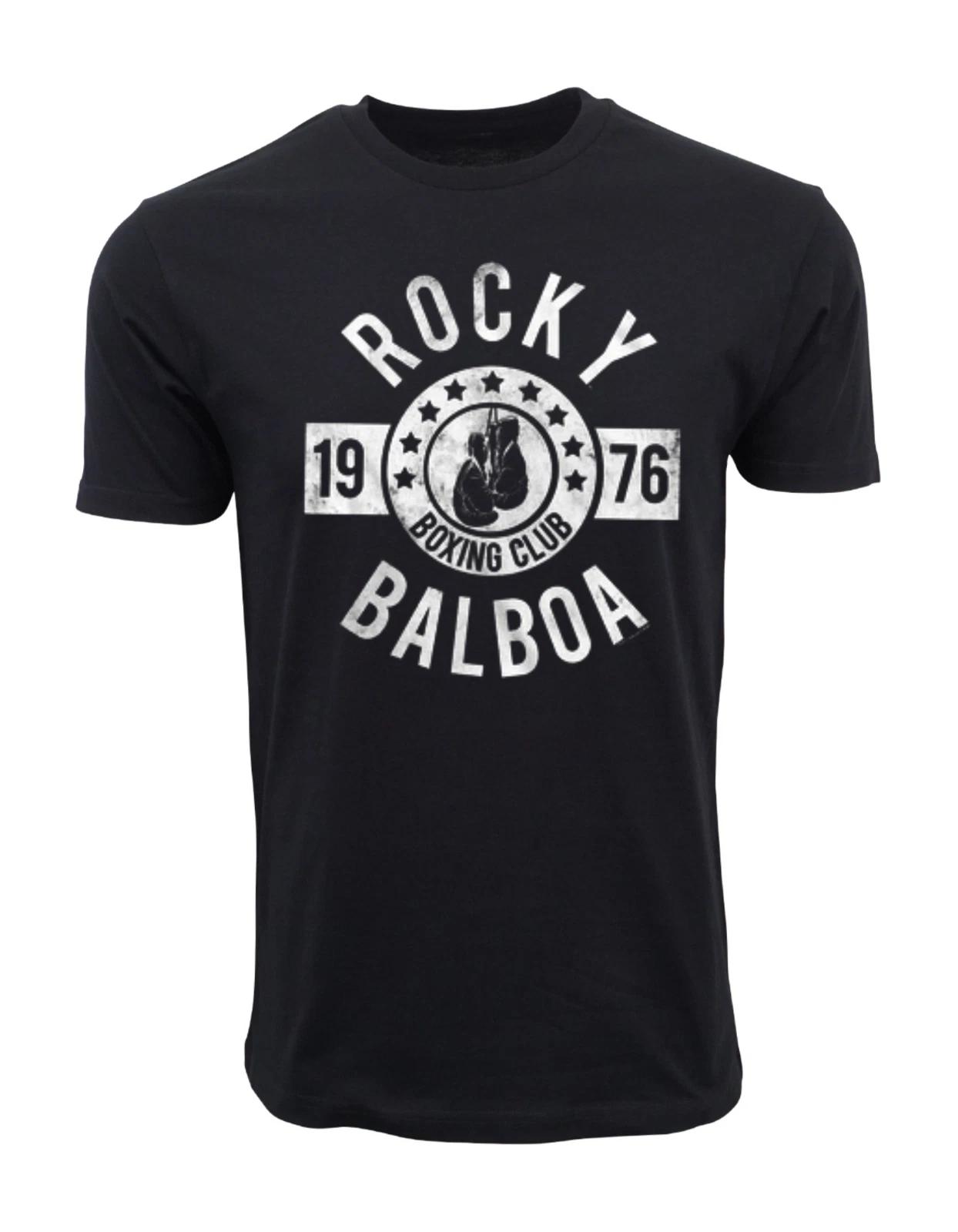 Unisex Adult Vintage Music ROCKY BALBOA BOXING CLUB 1976 T SHIRT T-... XXXXL