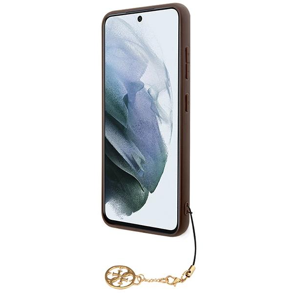 Guess Guhcs24Sgf4Gbr S24 S921 Brązowy/Brown Hardcase 4G Charms Collection