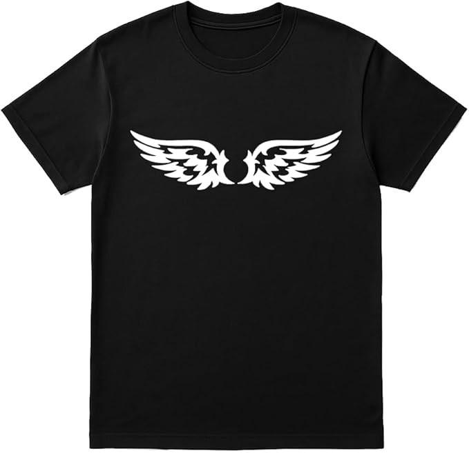 Angel Wings Symbol Graphic T-Shirt Unisex Black