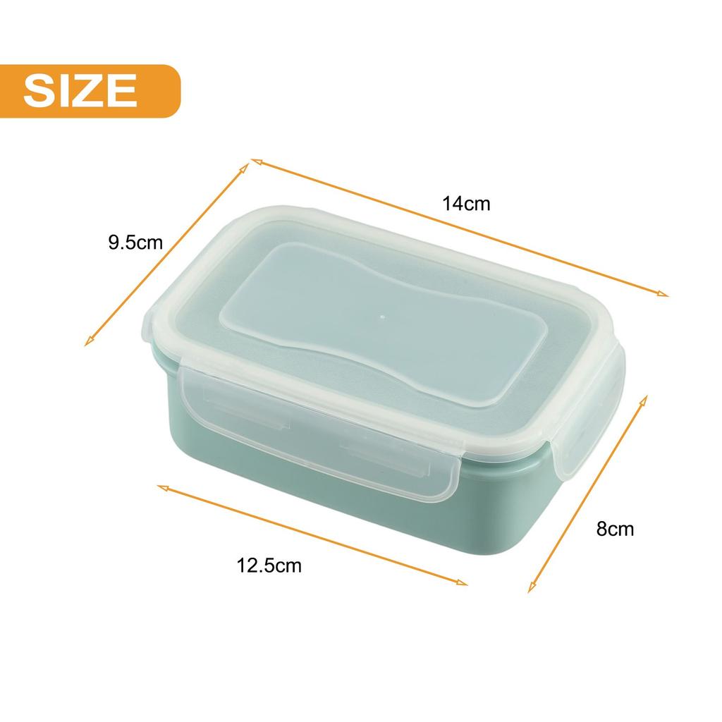 Airtight Lunch Box Food Container Clip Lock Seal Storage Box Clear Mini