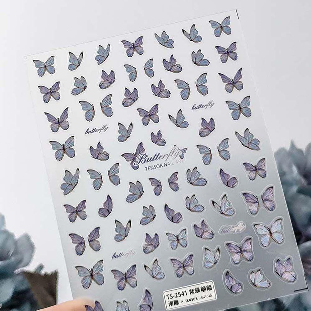 

Клейкие украшения для ногтей с бантом, наклейки для ногтей с бабочками, кружевные наклейки для ногтей, аксессуары для маникюра