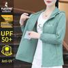 Women's Mid-length Hooded Windproof Fleece-Lined Jacket - Autumn/Winter 2025 Style