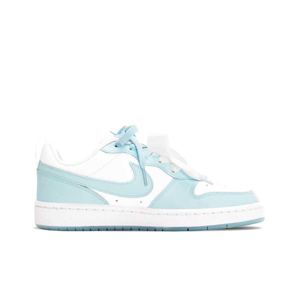 Nike Court Borough Shopping Bag, Ice Blue Mint Slip Resistant Abrasion Resistant Skateboard Shoes Women's Blue White DV5456-103(Team2364-S-BOX)