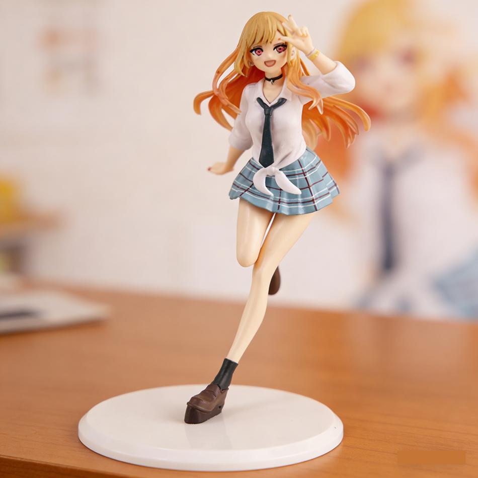 Подарунок Нове Аніме My Dress-Up Darling Кітаґава Марін Ліз Настільний Милий Шкільна Форма Модель ПВХ Фігурка Дії Колекційна Іграшка