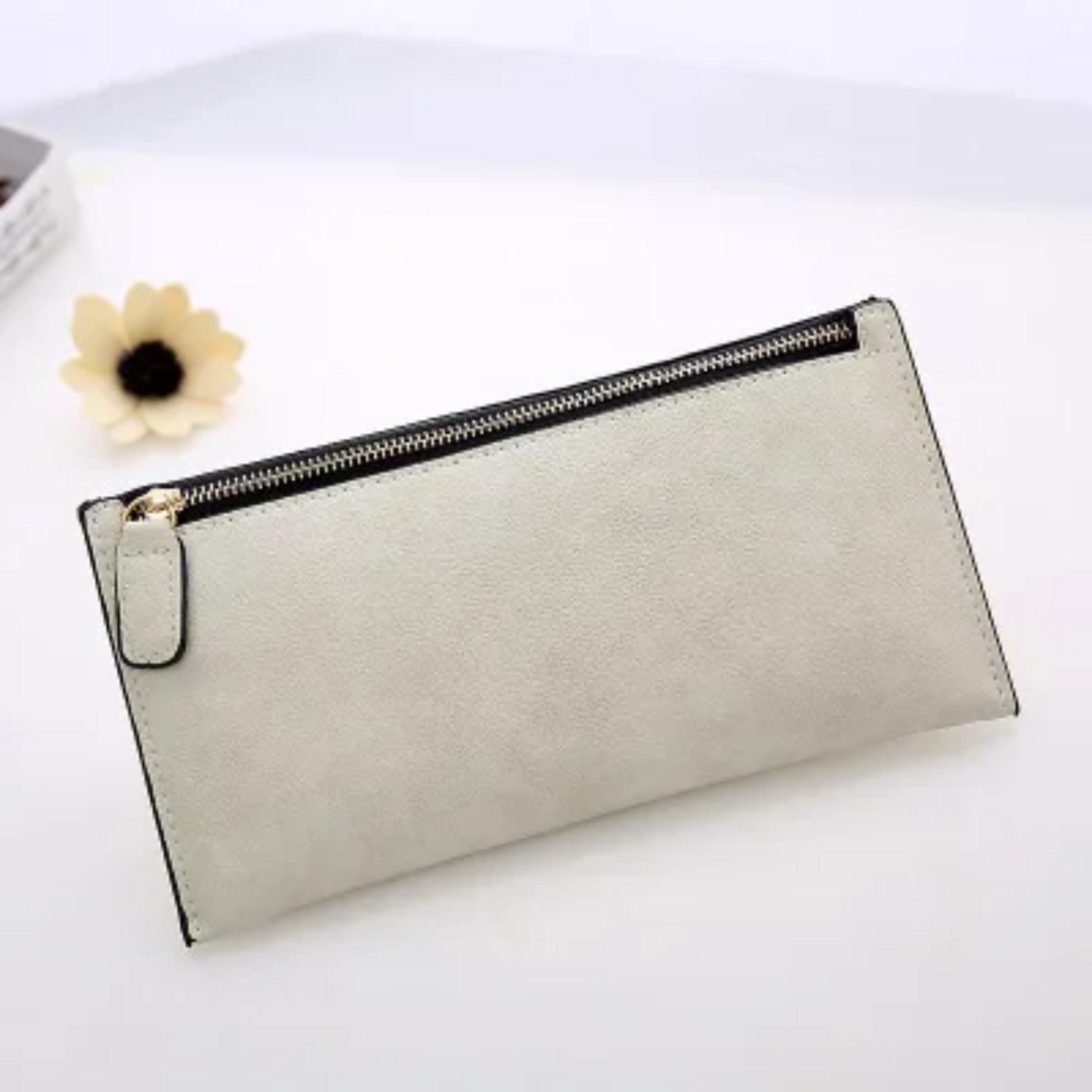 

Women s Purse Ladies Wallet Long Money Bags Simple Style Coin Purse Leather Thin Wallets Female Card Holder Solid