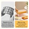 32 Grid Silicone Ice Cube Tray Mould With Lid Shovel Storage Box Remove With One Click Ice Maker DIY Whiskey Cocktail Tools