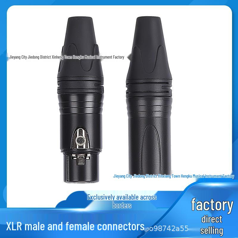 Mufă Audio XLR Cannon Exclusivă Transfrontalieră: Conector mixer cu 3 pini mamă/tată