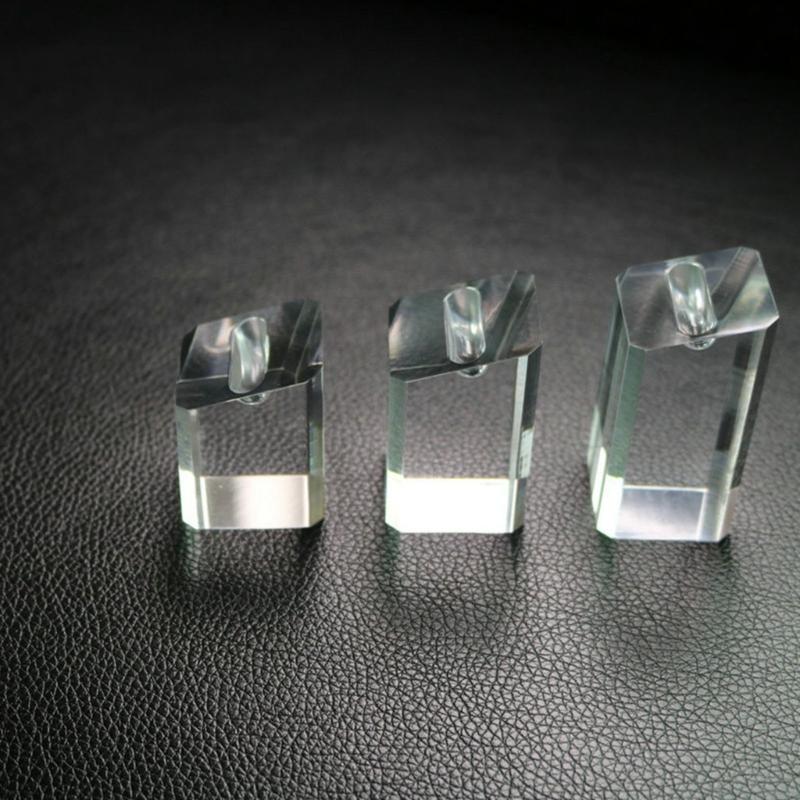 3Pcs Acrylic Ring Presentation Stands Sleek Jewelry Organizers Ideal for Jewelry Stores and Personal Collections