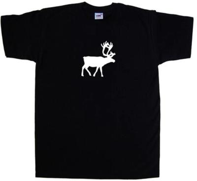 Reindeer Christmas 100% Cotton T-shirt Mens Tees Top