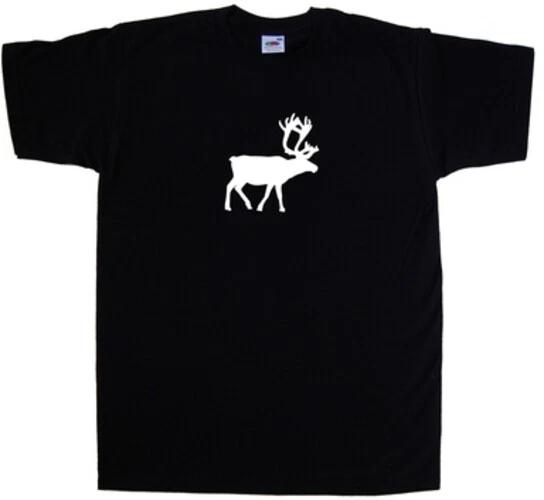 Reindeer Christmas 100% Cotton T-shirt Mens Tees Top S