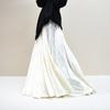 Retro Diamond Velvet Skirt Winter Mid-length Slimming Skirt Gold Velvet A-line Skirt