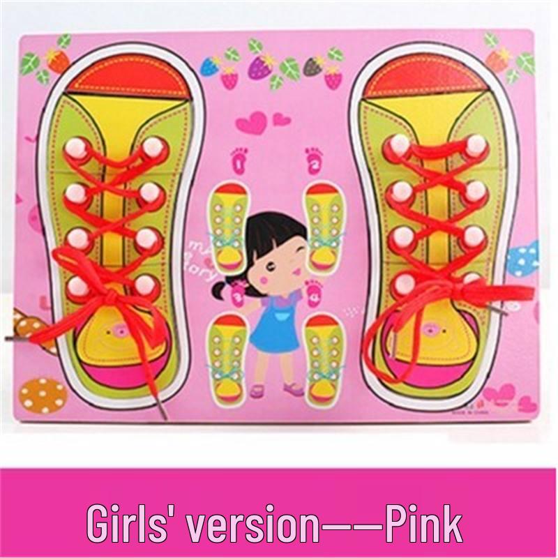 

Монтессори игрушка для развития мелкой моторики для малышей: Помощь для практики завязывания шнурков