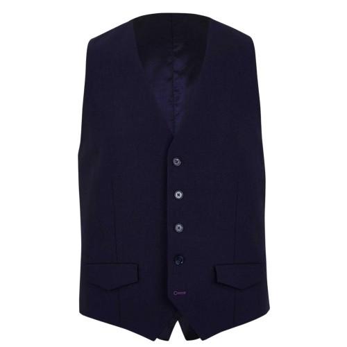 Without Prejudice Mens Italian Slim Sleeveless Waistcoat