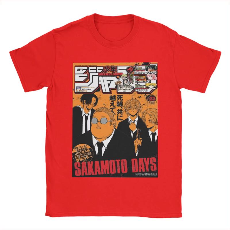 Sakamoto Daily Print Tshirt for Summer and Autumn 2025 loose and casual shortsleeved streetwear for men and women
