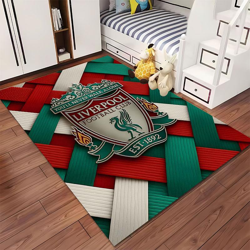 Liverpool Football Club Logo Carpet Suitable As a Non-slip Mat for the Living Room or Bedroom Sofa