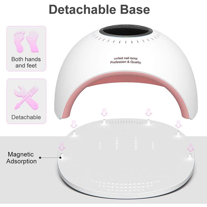 UV Nail Lamp,84W UV Light for Nails Fast Curing Gel Nail Polish with 3 Timers and LCD Display,Professional LED Nail Dryers Lamp