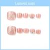 J-177 Jelly Powder Colorful Rhinestone Toe Nail Stickers Nail Art Finished Product Light Therapy Foot Nail Stickers