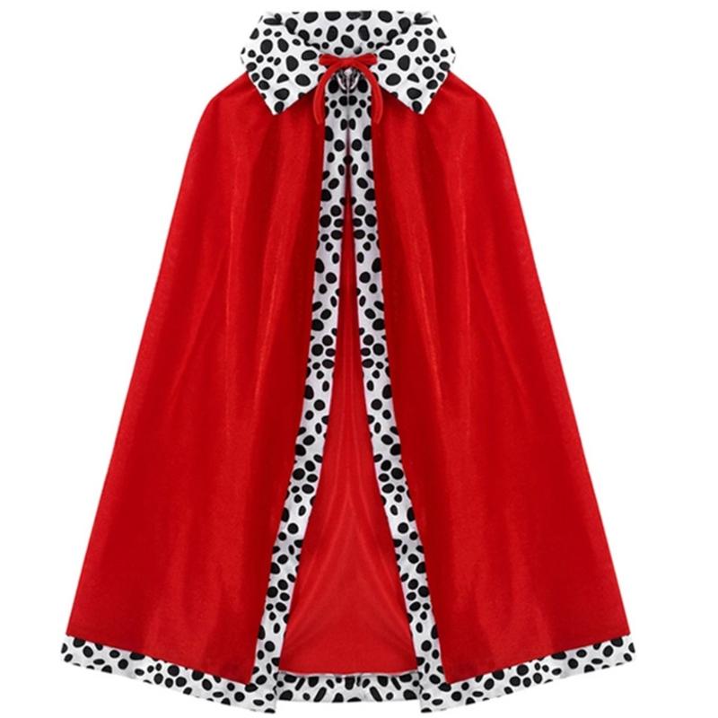 King Robe Queen Robe Gold Crown King Costume Stage Performances Cosplay Costume Halloween Costume Party Accessories