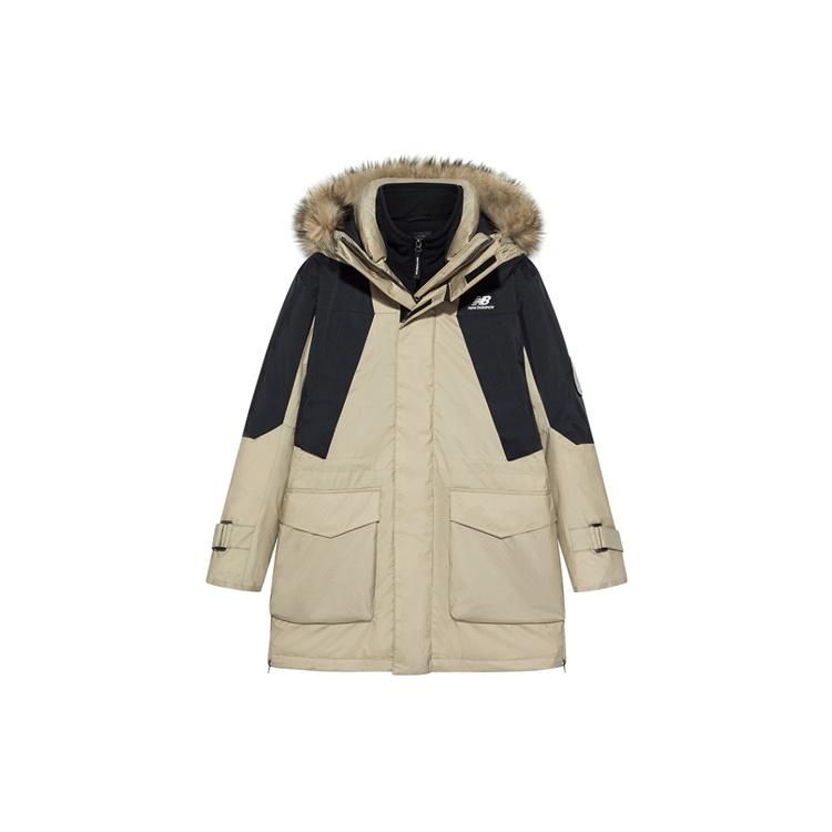 New Balance Winter Snowsuit Warm Jacket Asia Sizing  Beige Black  Men s NPA43121-BEI XXL