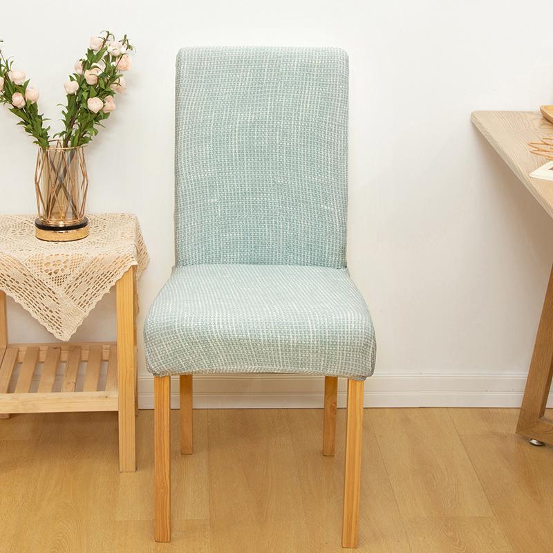 1PC Bedruckter Stuhlbezug, Stretch, waschbar, abnehmbar, große elastische Stuhlbezüge, Sitzbezug für Bankett, Hotel, Küche, Wohnzimmer