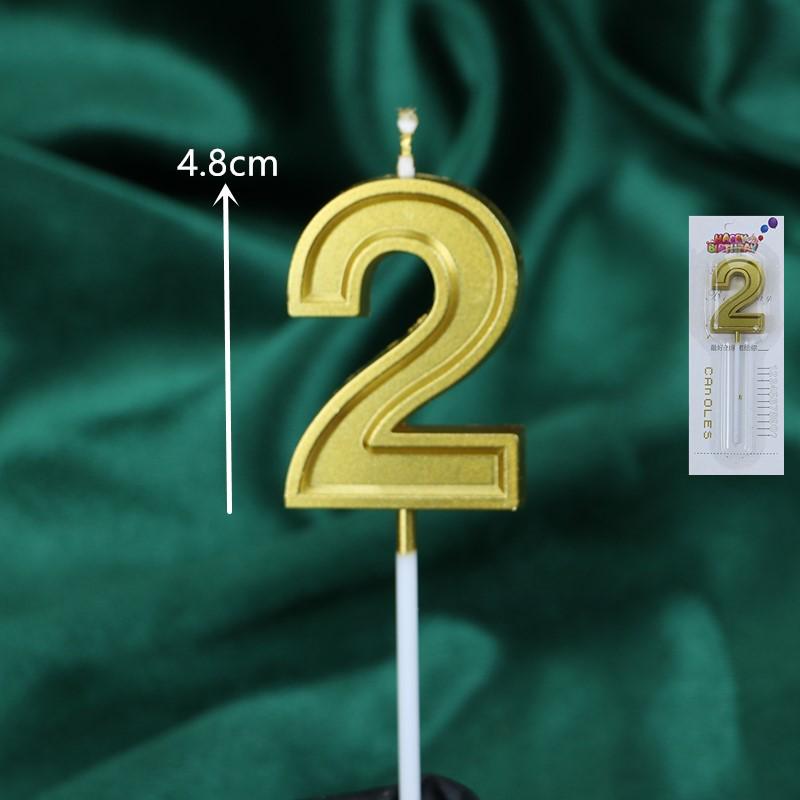 50 Gold and Silver Number Candle Cake Toppers - Individually Boxed Party Decorations