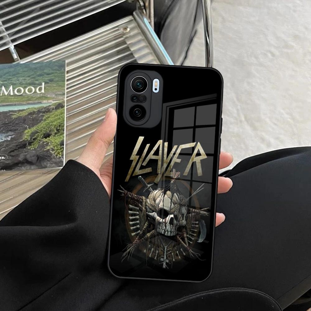 Slayer Heavy Metal Rock Band Phone Case for Xiaomi Redmi Note 14 13 12 11 Ultra Pro Lite 5G Toughened Glass Cover