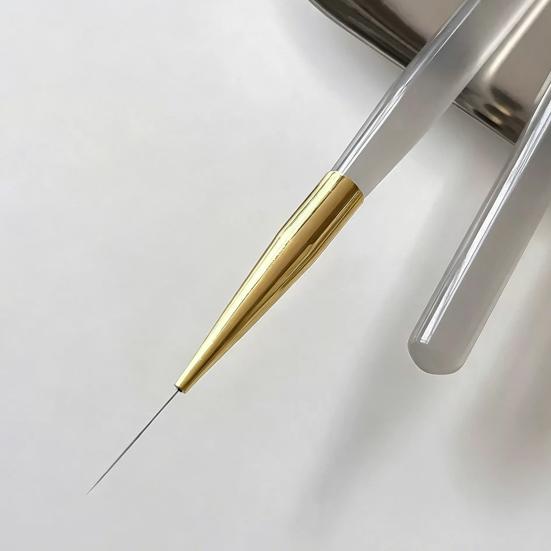 5Pcs/Set Nail Art Pen Acrylic Handle Liner Brush Gel Nail Painting Art Design Pen Long Lines Thin Details Fine Drawing Nail Dotting Painting Tool