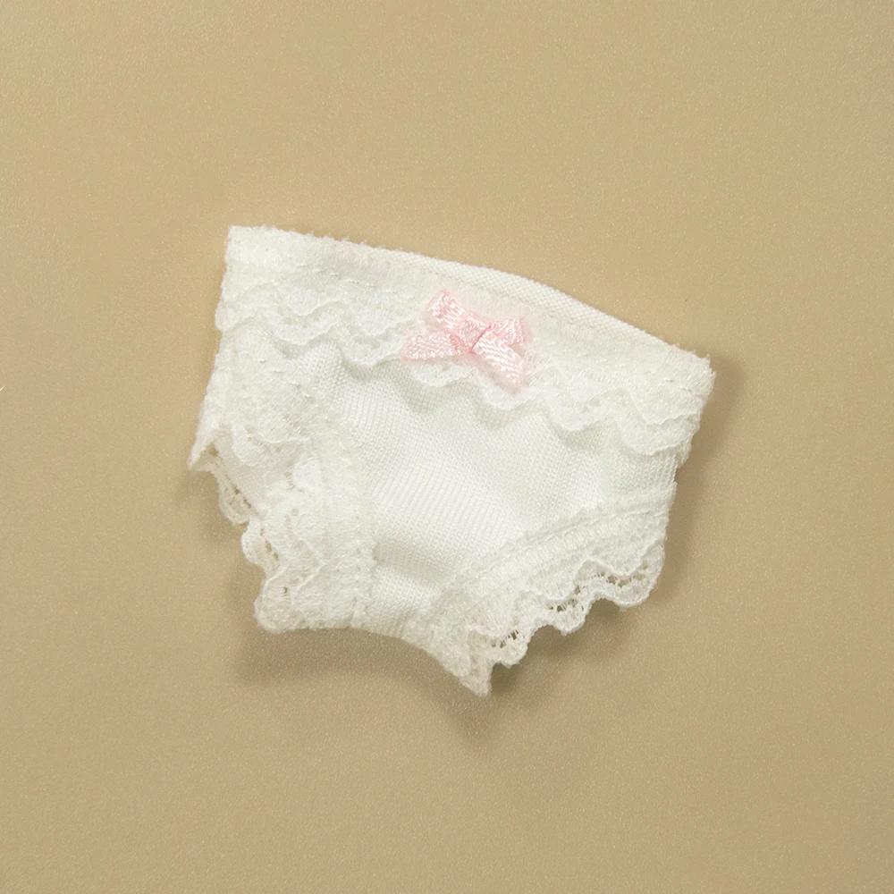 

Blyth Panties Cute Lace Leggings White Pants for Ymy Licca Azones Ob22 24 27 Doll Accessories Blytht size белый