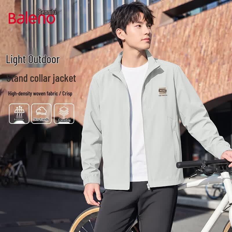 Baleno Men s Loose Fit Stand-up Collar Sport Jacket 3XL