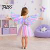 Cosplay Wings for Theatre Performances Angel Feather Kids, Colorful Wing Costume Accessory Fallen with Elastic Straps Strap Halloween Party, Cosplay,