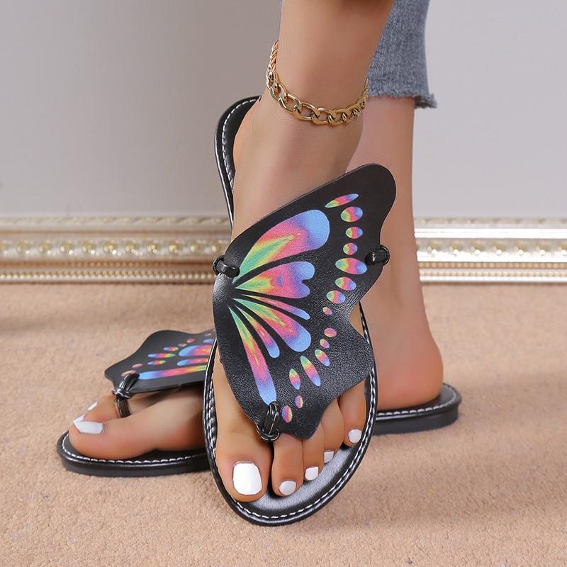fashion Summer Women's New Luxury Sandals Flat Bottom Fashion Slippers