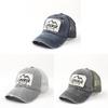 Breathable Embroidered Letter Mesh Cap With Adjustable Fit For Outdoor Sun Protection