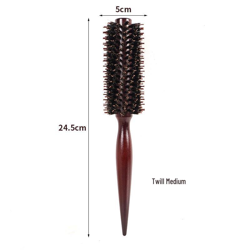 Stylist Curling Comb: Anti-Static Wooden Fluffy Roller for Haircuts