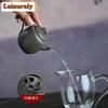 111ml Elegant Yixing Purple Clay Teapots Master Handmade Bamboo Pot Raw Ore Blooming Mud Kettle Zisha Tea Set Drinkware Supplies