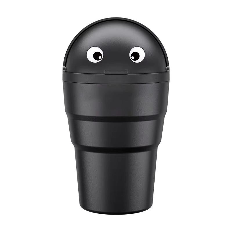 

Универсальный автомобильный мусорный бак, автоорганайзер, ящик для хранения с поворотной крышкой, милый мини-автомобильный герметичный мусорный бак для автомобиля