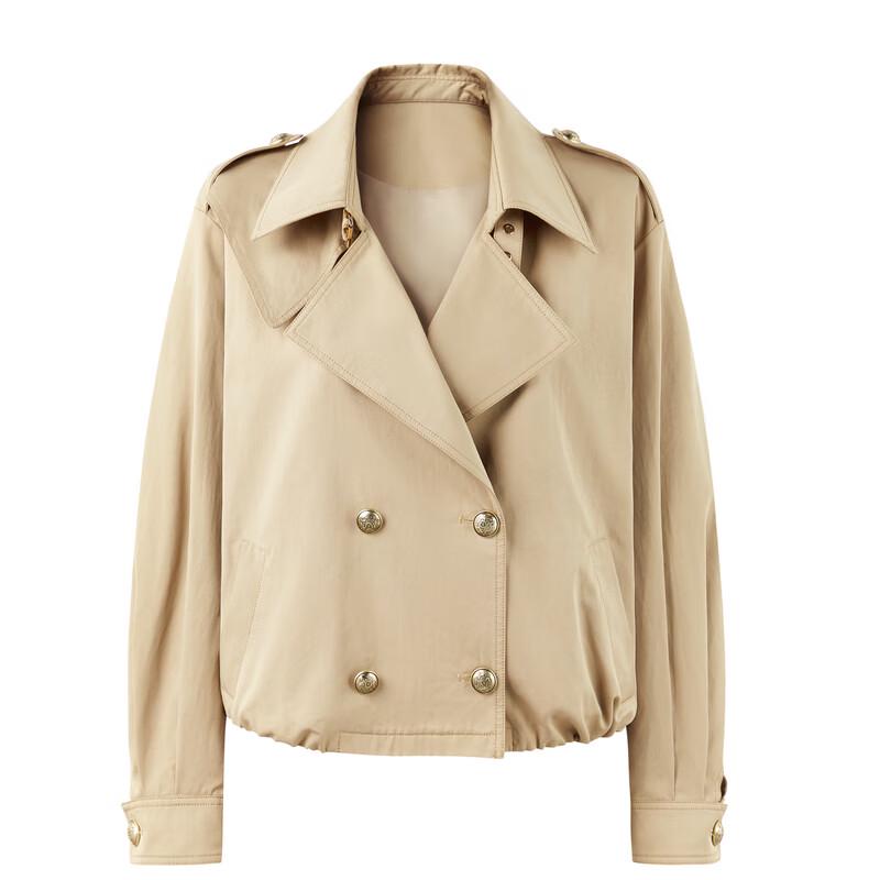 Qiushui Yiren Drop-Shoulder Lapel Short Jacket