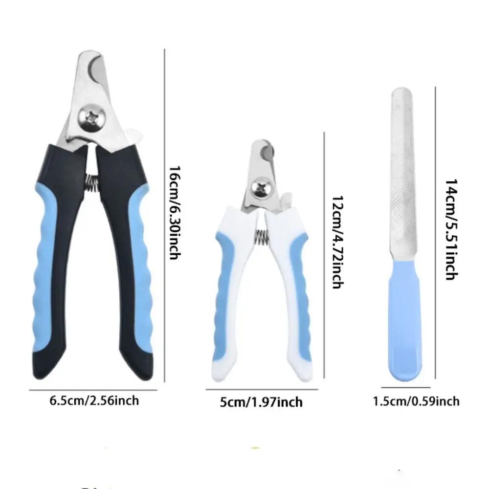 Kjæledyrhundkatt Profesjonell neglekutter i rustfritt stål pleie dyreneglesaksklippere Negleklipper for hundevalp og katt