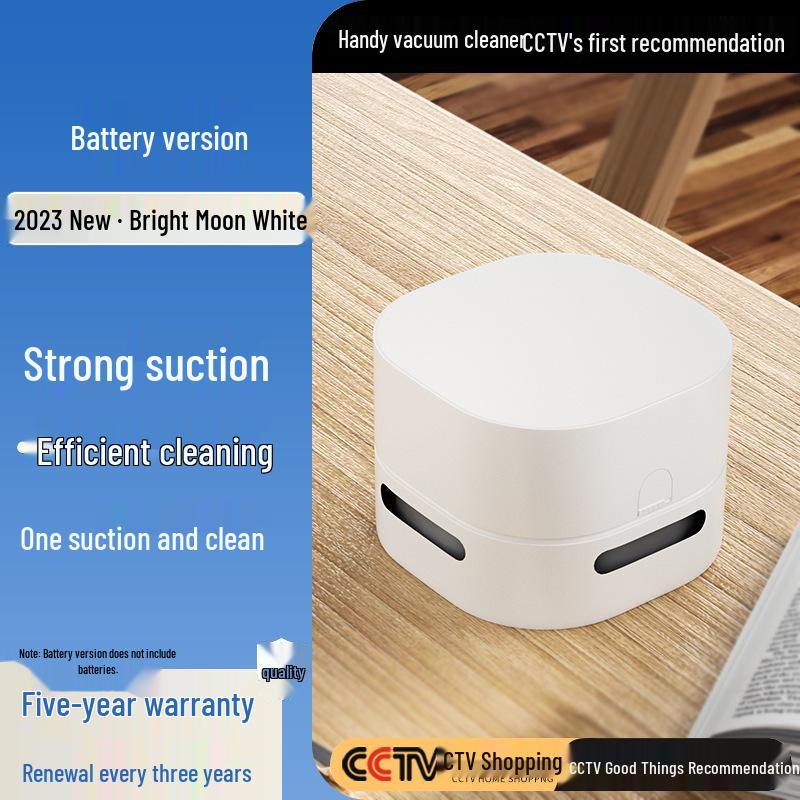 Rechargeable Desktop Vacuum Cleaner for Pencil Shavings - Large Suction, Mini Eraser for Students