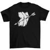 Arrow Through Knee T-Shirt Elder Scrolls Skyrim Inspired Game Theme Shirt Funny Skyrim Injury Design Black Shirt