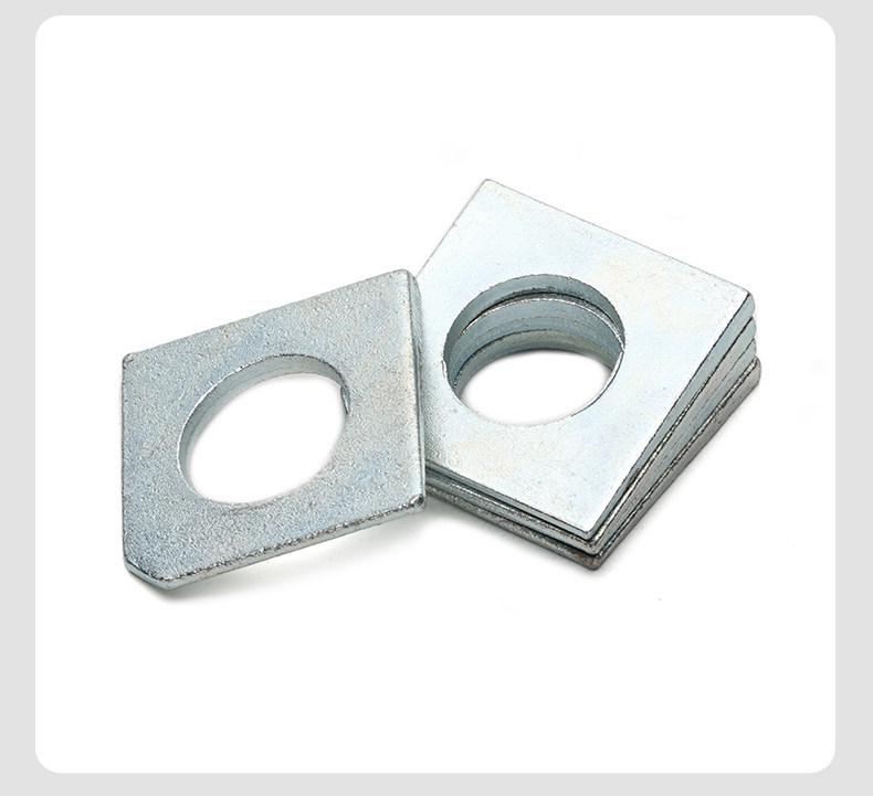 GB853 Galvanized Notched Square Beveled Wedge Washer for Channel Steel
