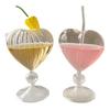 Heart Love Shaped Glass Mug Couple Cups Glass Cup Tea Beer Mugs Milk Coffee Cup Gift Drinkware Verres Bar Tool