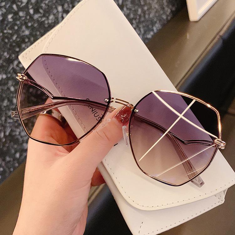 Ochelari de soare de damă Tide cu protecție UV Ochelari de soare de vară pentru față mare subțire Conducere Tide