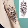 1 Blatt Schick 3D Spinne Löwe Fuchs Blumen Temporäre Tattoos Für Frauen Erwachsene Wasserdicht Langlebig Realistisch Fake Tattoo Aufkleber