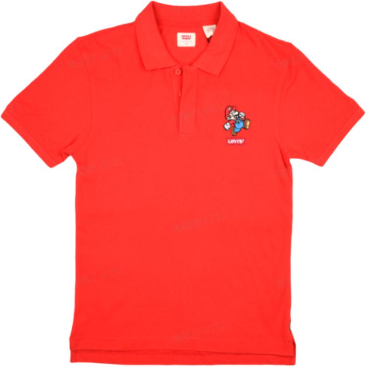 

Levis Fashion Удобная мужская футболка-поло с коротким рукавом Mario, красная 85631-0009 S